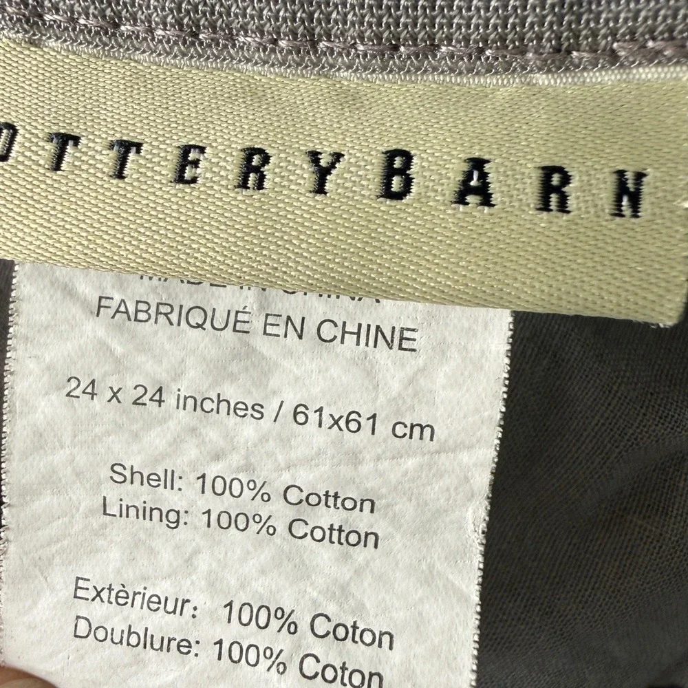 Pottery Barn these shams